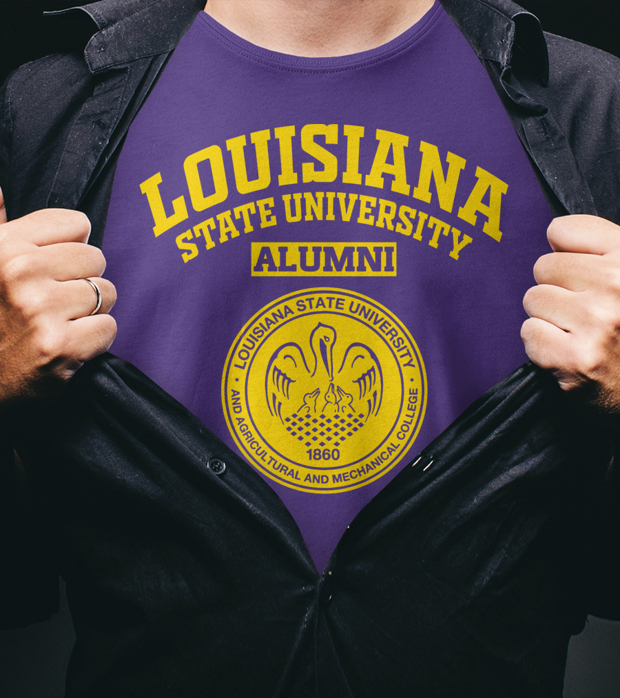 Louisiana State University Alumni Emblem 1860 T-Shirt