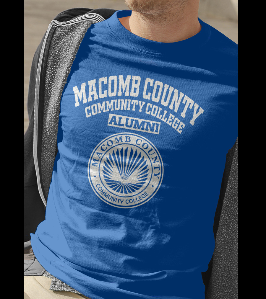 Macomb County Community College Alumni Seal Blue T-Shirt