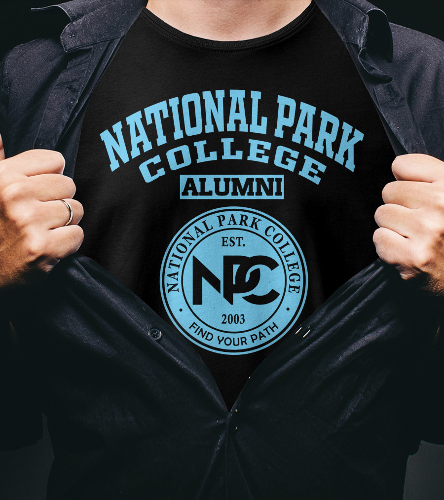 National Park College Alumni NPC Est. 2003 Find Your Path T-Shirt