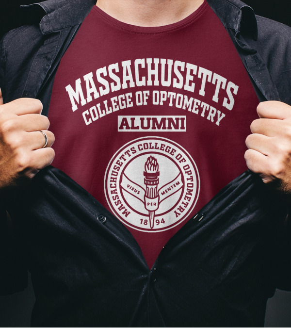 Massachusetts College Of Optometry Alumni Visus Per Mentem 1894 T-Shirt