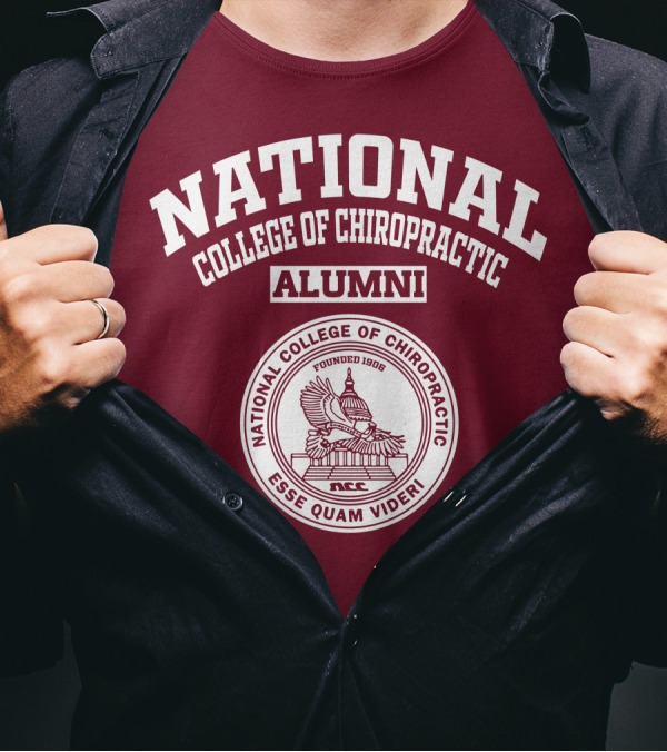 National College Of Chiropractic Alumni Founded 1906 Esse Quam Videri T-Shirt