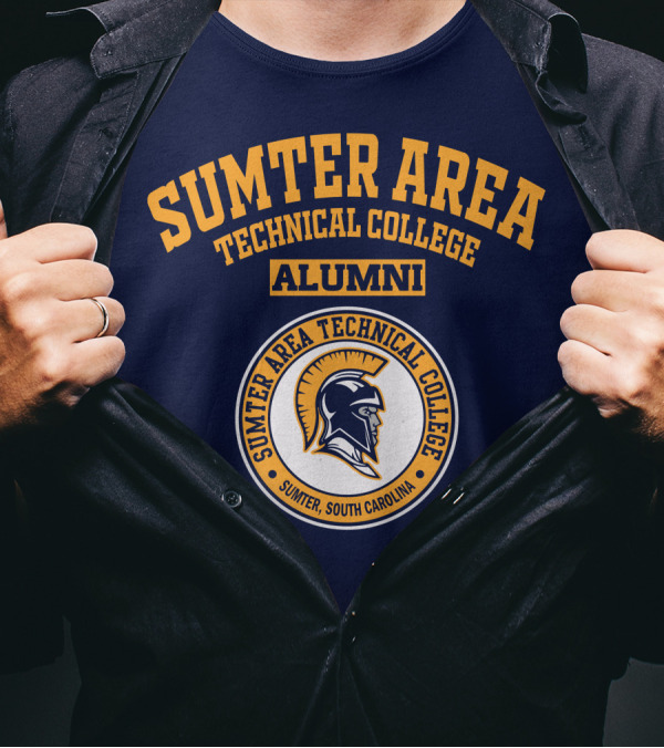 Sumter Area Technical College Alumni South Carolina Spartan Head T-Shirt