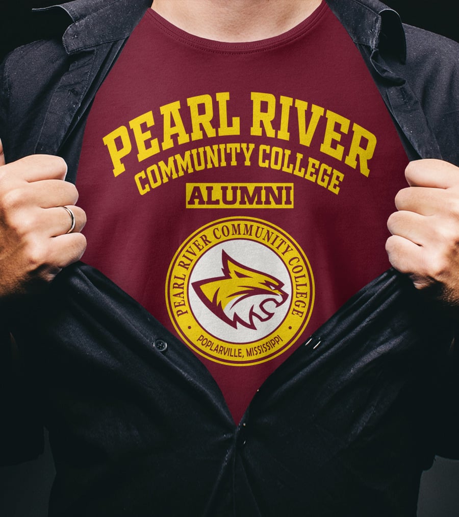 Pearl River Community College Alumni Poplarville Mississippi Wildcat T-Shirt