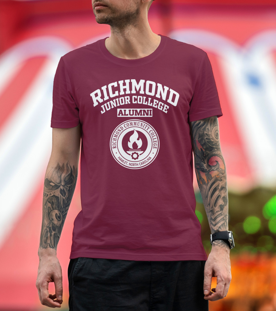 Richmond Junior College Alumni Richmond Community College Hamlet North Carolina T-Shirt