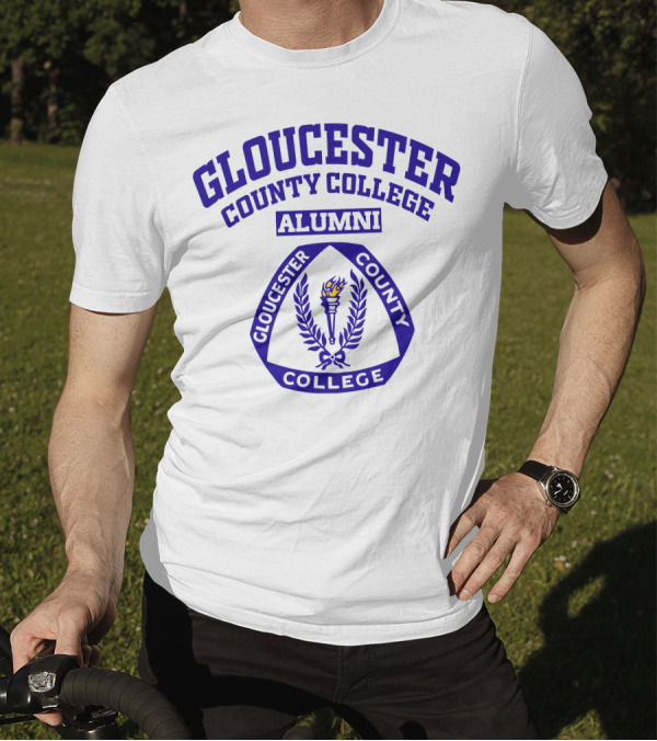 Gloucester County College Alumni Torch Laurel Emblem T-Shirt