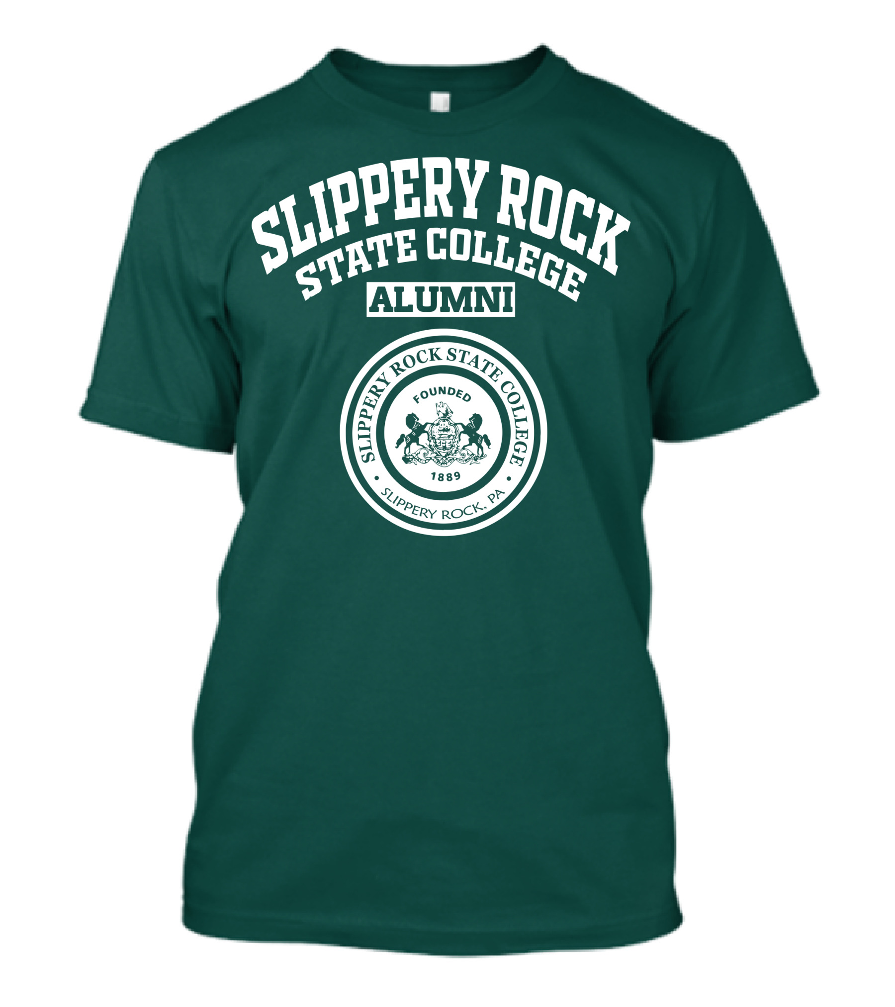 Slippery Rock State College Alumni Founded 1889 Seal Slippery Rock PA T-Shirt