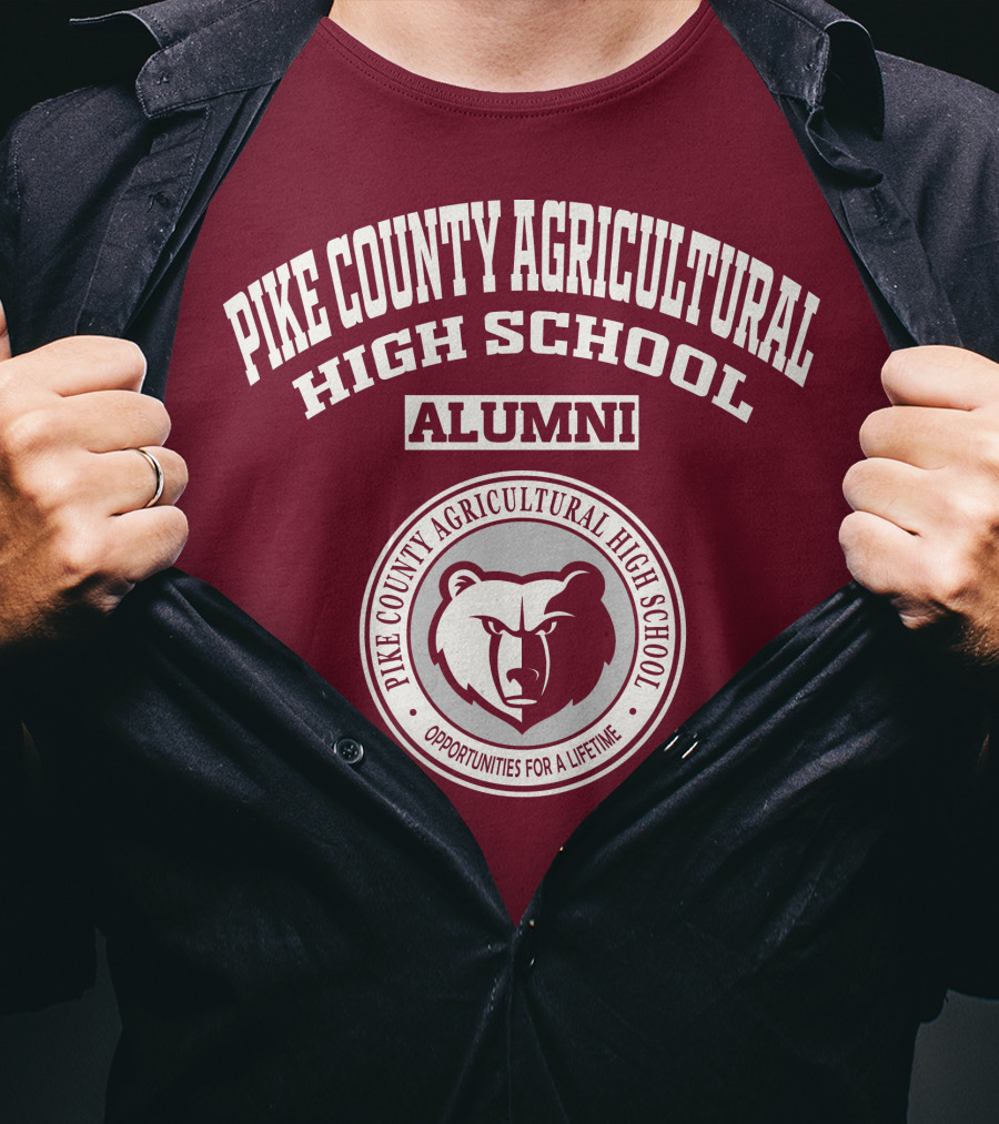 Pike County Agricultural High School Alumni Opportunities For A Lifetime Bear T-Shirt
