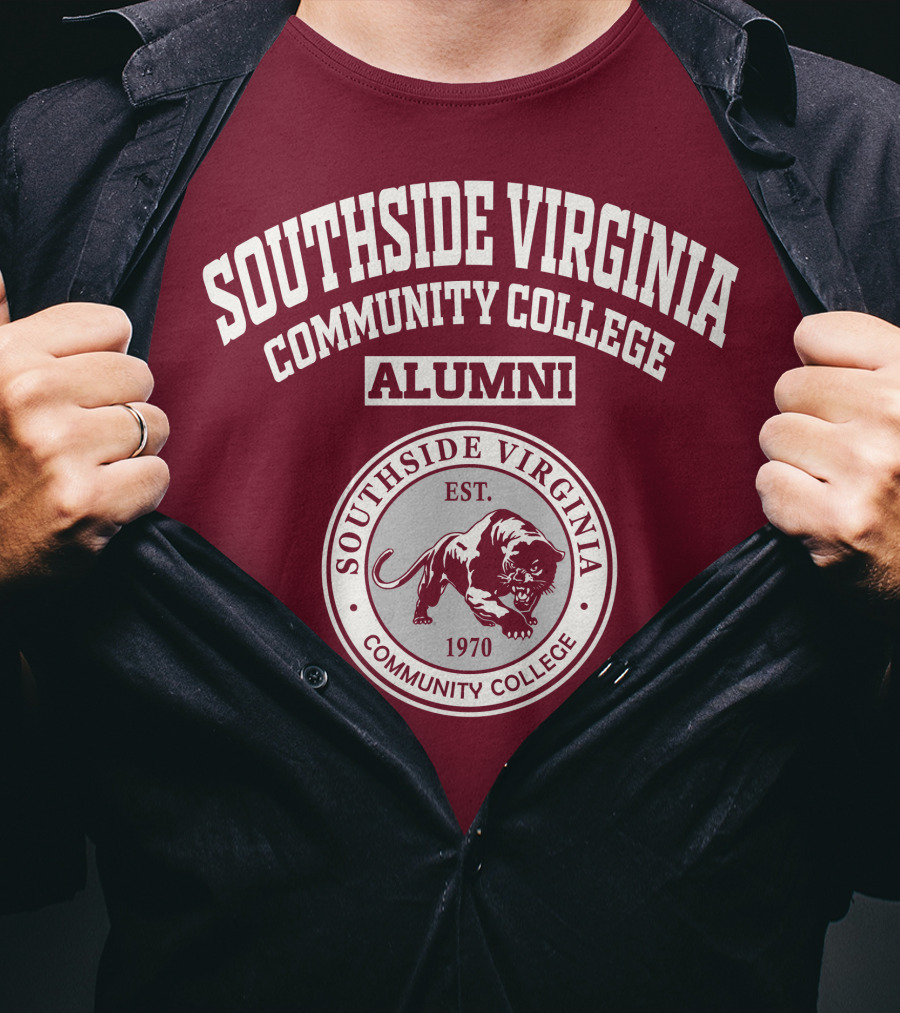 Southside Virginia Community College Alumni Est. 1970 Lion Emblem T-Shirt