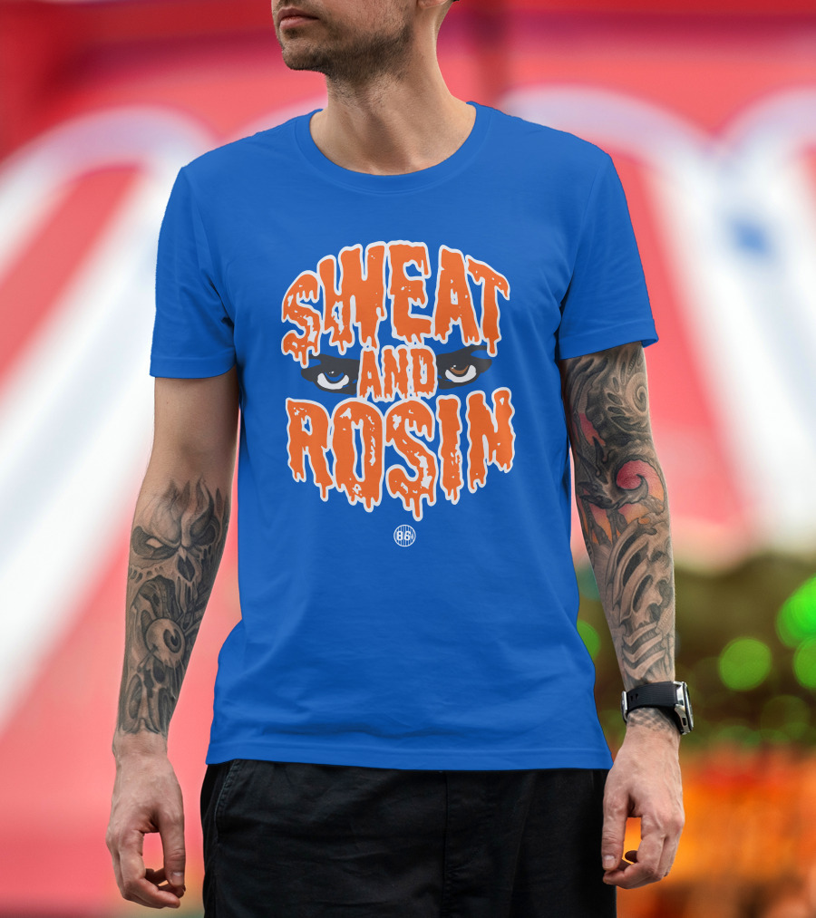 SWEAT AND ROSIN Eyes Dripping Orange 86 T-Shirt