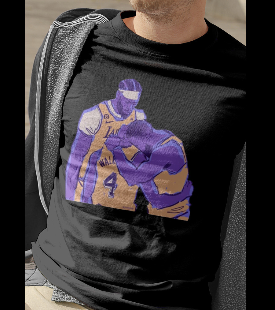 Jack Perkins Lonnie Iv Lakers Team Purehoop Walker 4 T-Shirt