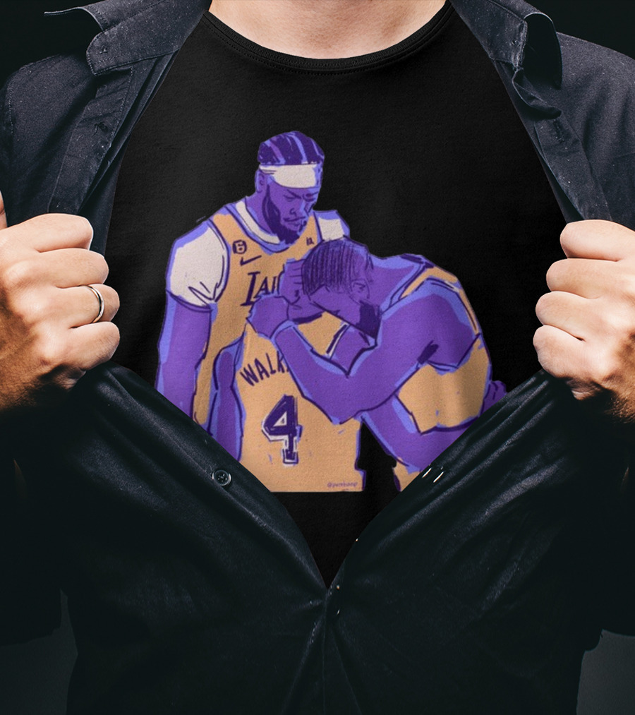 Jack Perkins Lonnie Iv Lakers Team Purehoop Walker 4 T-Shirt