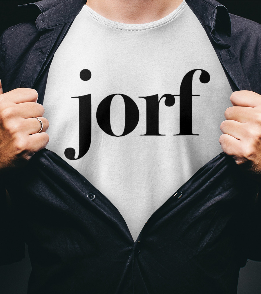 Jury Duty Jorf Text Black T-Shirt