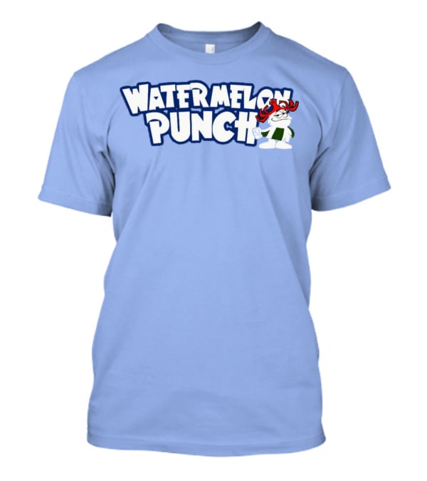 Watermelon Punch Cool Character With Fun Red Glasses And Green Shorts T-Shirt