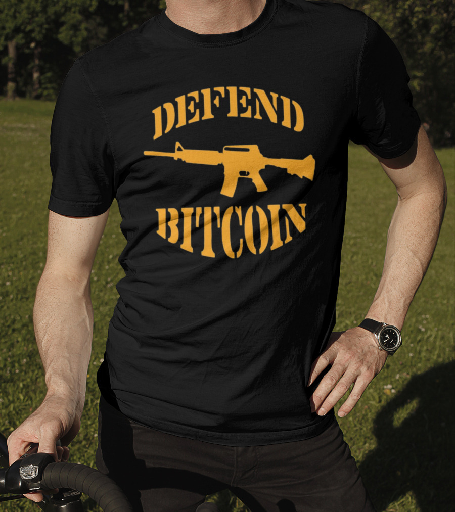 Defend Bitcoin Rifle T-Shirt