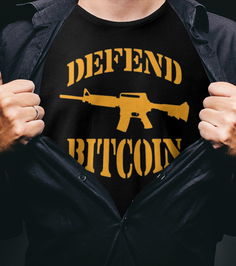 Defend Bitcoin Rifle T-Shirt