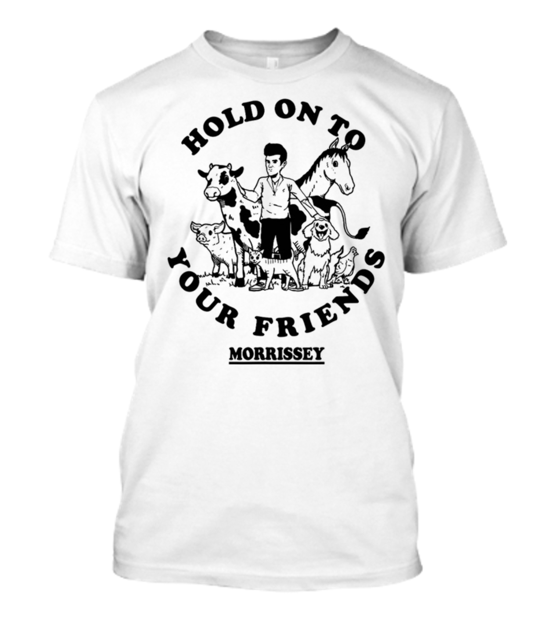 Morrissey Hold On To Your Friends Farm Animals Companion T-Shirt
