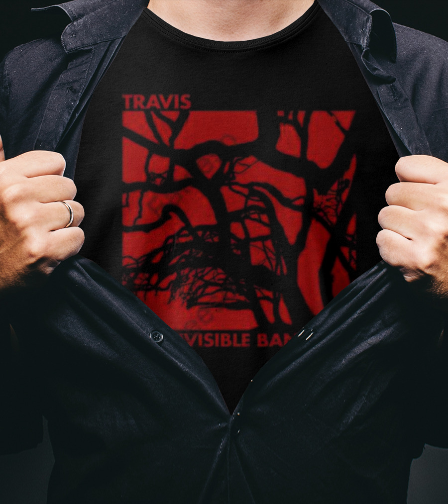 Travis The Invisible Band Live Red Branches T-Shirt