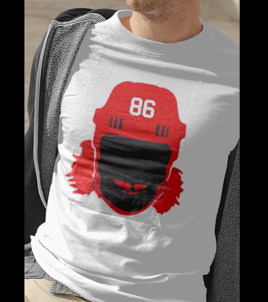 Spittin Chiclets Nj 86 Hockey Helmet T-Shirt