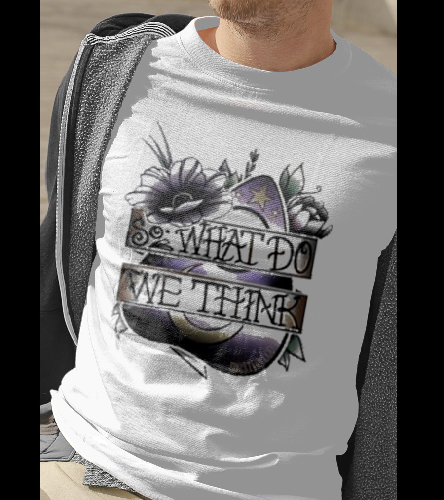 So What Do We Think Moon And Stars Floral T-Shirt