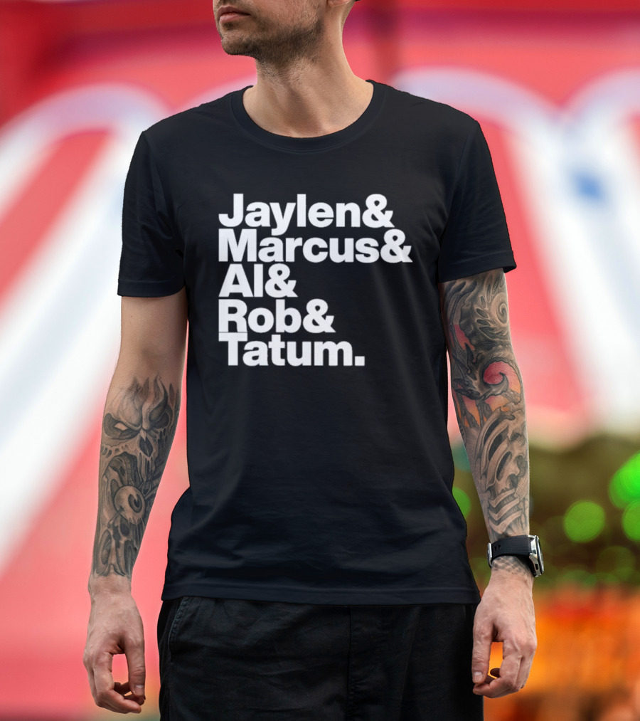 Jaylen Marcus Al Rob Tatum Boston Basketball Team Players T-Shirt