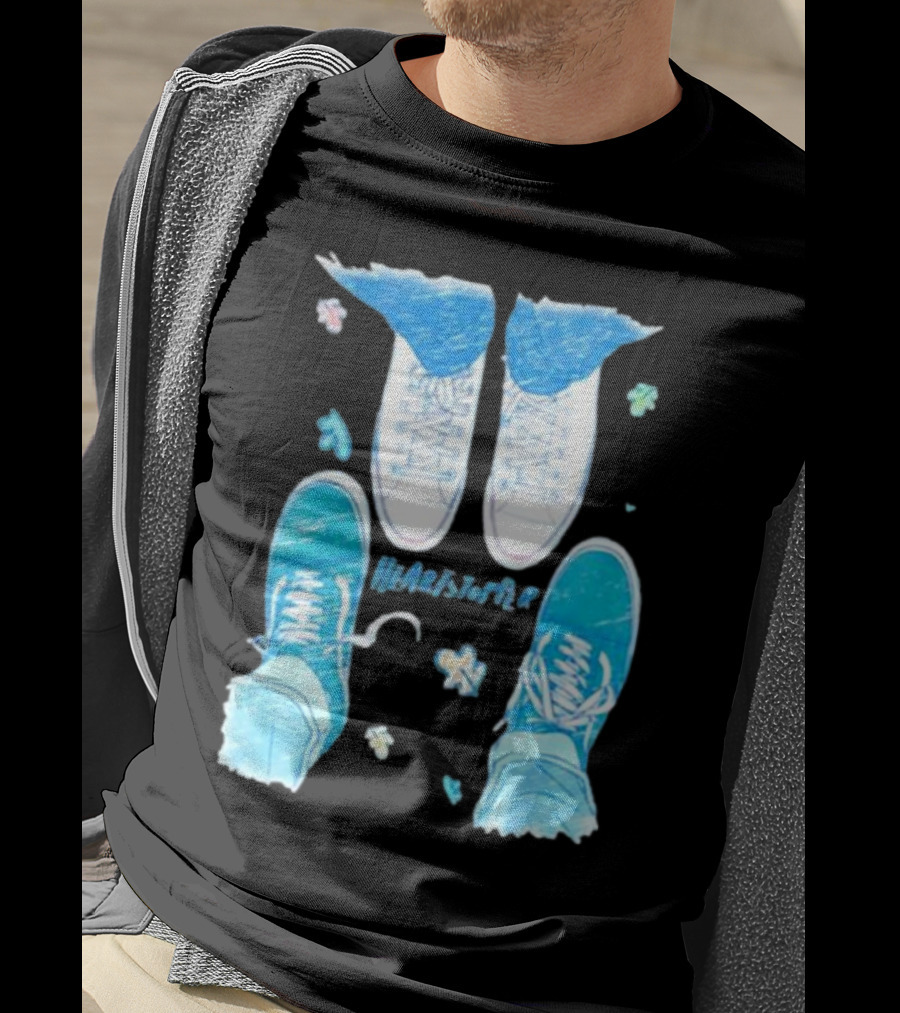 Heartstopper Nick And Charlie Shoes Pastel Sketch T-Shirt