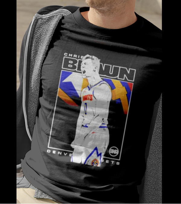 Christian Braun Denver Nuggets Basketball Player With Logo And Dynamic T-Shirt
