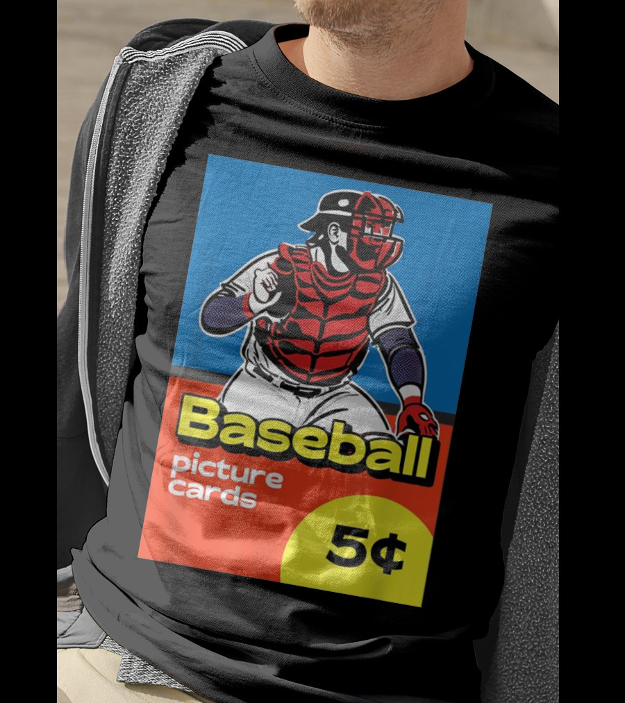 Baseball Picture Cards 5¢ Catcher T-Shirt