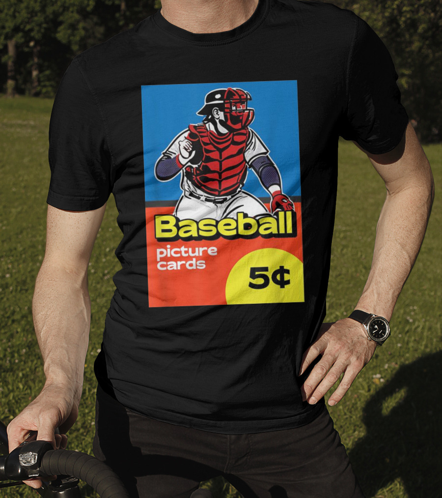 Baseball Picture Cards 5¢ Catcher T-Shirt