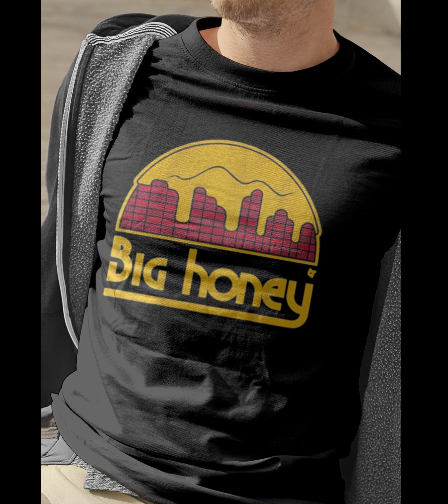 Big Honey Denver Skyline Honeycomb Nuggets Fan T-Shirt