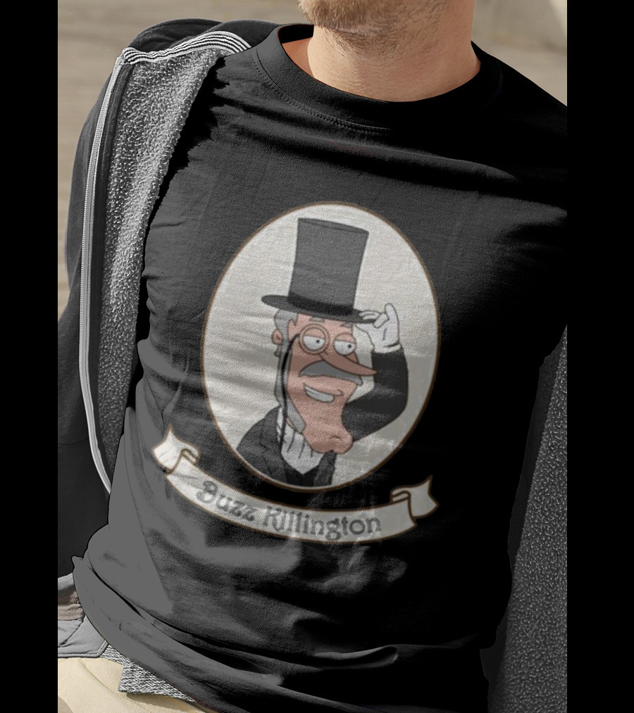 Buzz Killington Family Guy Character In Formal Attire With Top Hat T-Shirt