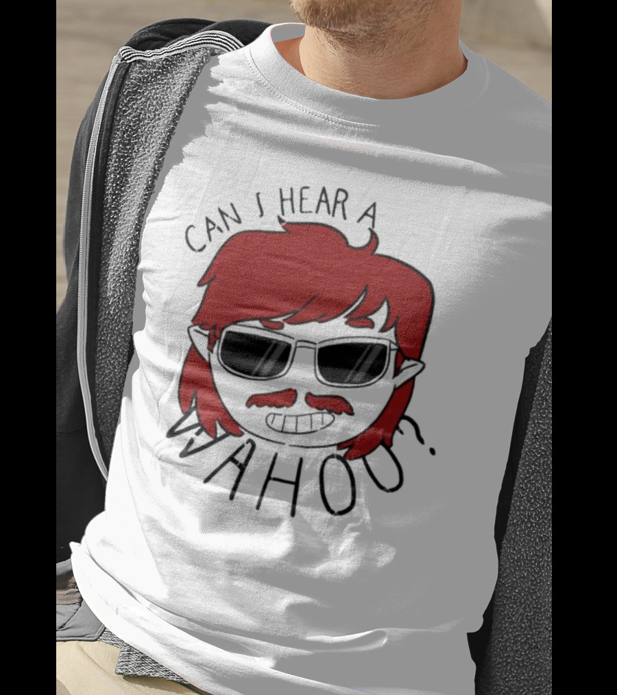 Can I Hear A Wahoo Red-Haired Character With Sunglasses T-Shirt