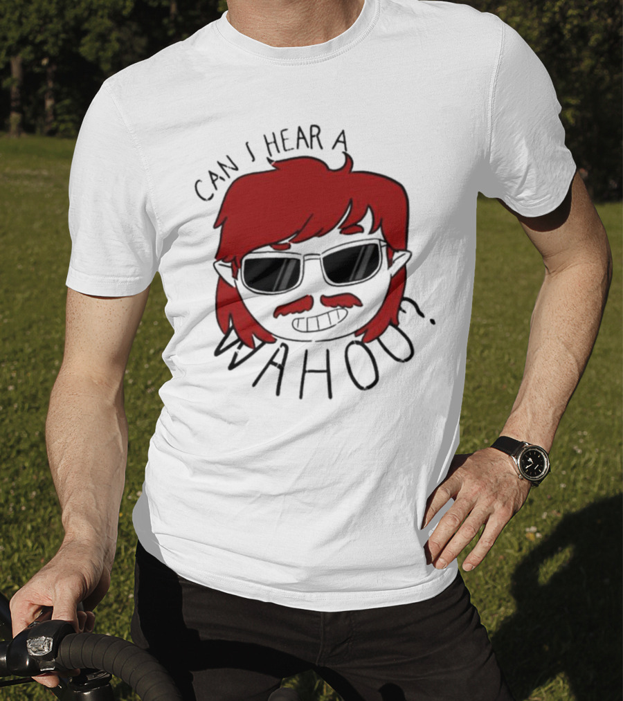 Can I Hear A Wahoo Red-Haired Character With Sunglasses T-Shirt