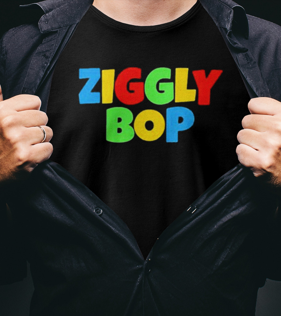 Ziggly Bop Colorful 90s Style Fun Letters T-Shirt