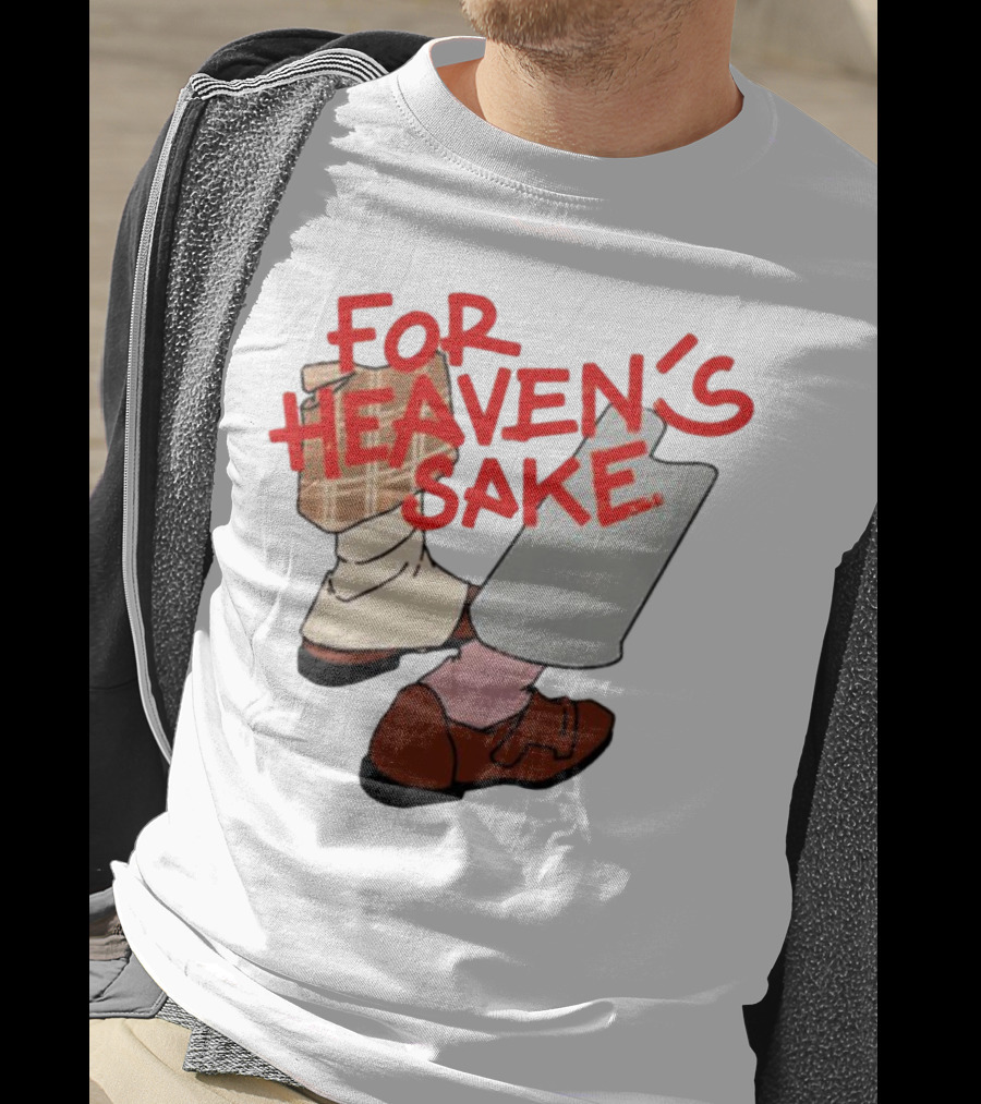 For Heaven's Sake Good Omens Walking Shoes T-Shirt