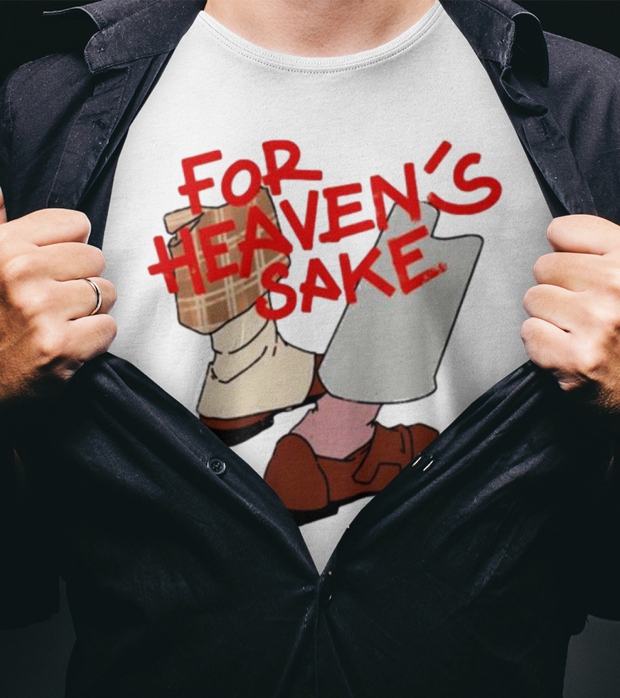 For Heaven's Sake Good Omens Walking Shoes T-Shirt
