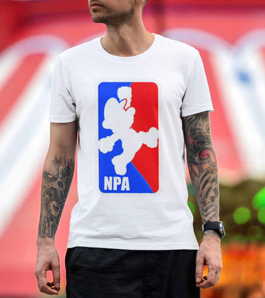 Mario NPA National Plumber Association NBA T-Shirt