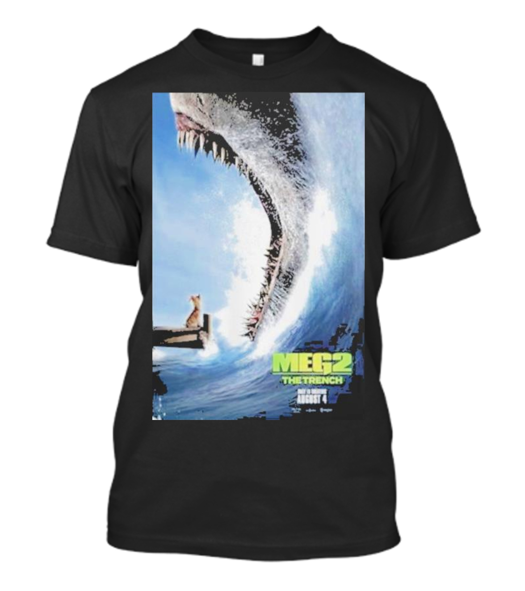 MEG 2 The Trench Shark Image Theater Release August 4 T-Shirt
