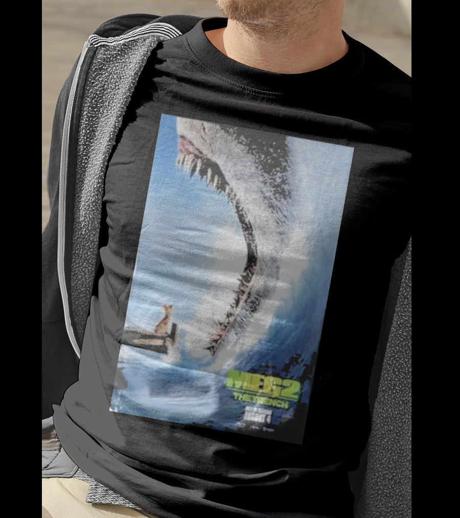 MEG 2 The Trench Shark Image Theater Release August 4 T-Shirt