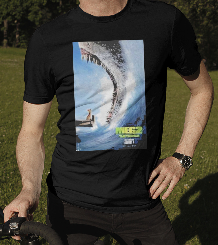 MEG 2 The Trench Shark Image Theater Release August 4 T-Shirt