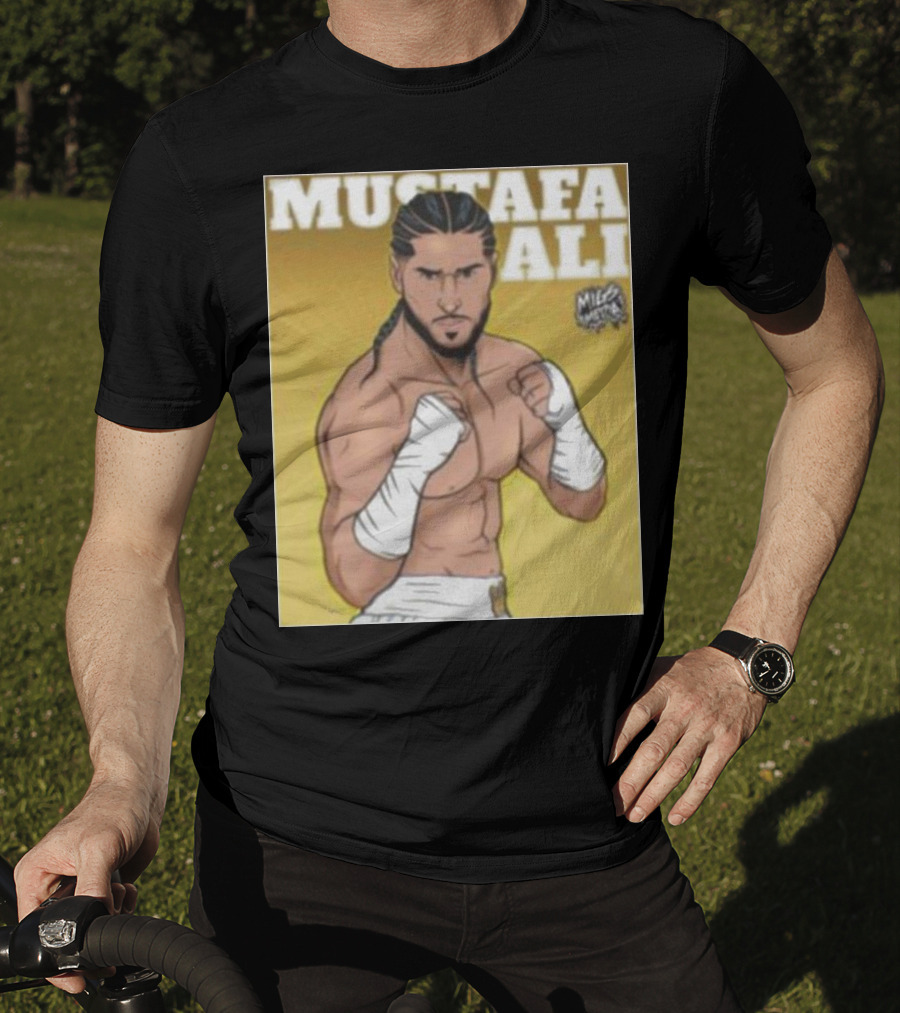 Mustafa Ali Boxer Migs Media T-Shirt