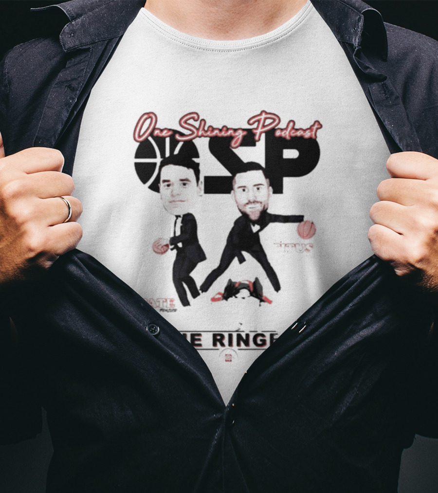 One Shining Podcast OSP Caricature The Ringer T-Shirt