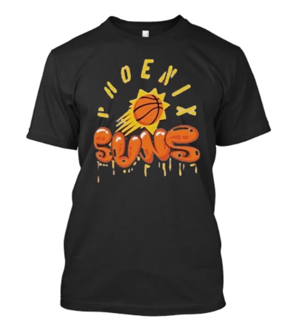 Phoenix Suns Stadium Street Art Dark Crystal Washed Suns Logo Basketball Blast T-Shirt