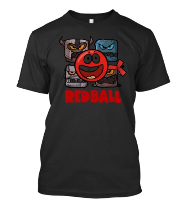 Red Ball 4 Characters And Enemies The Crew T-Shirt