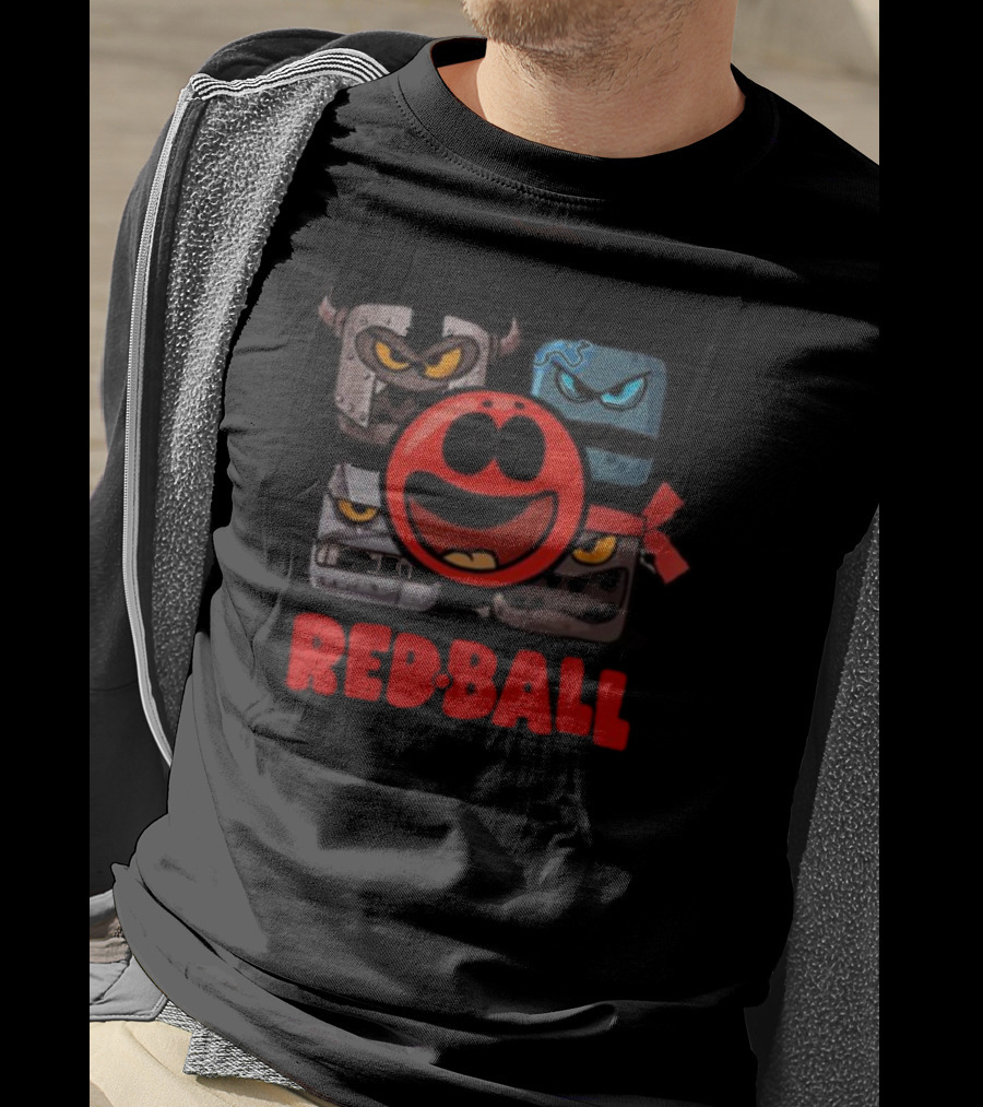 Red Ball 4 Characters And Enemies The Crew T-Shirt