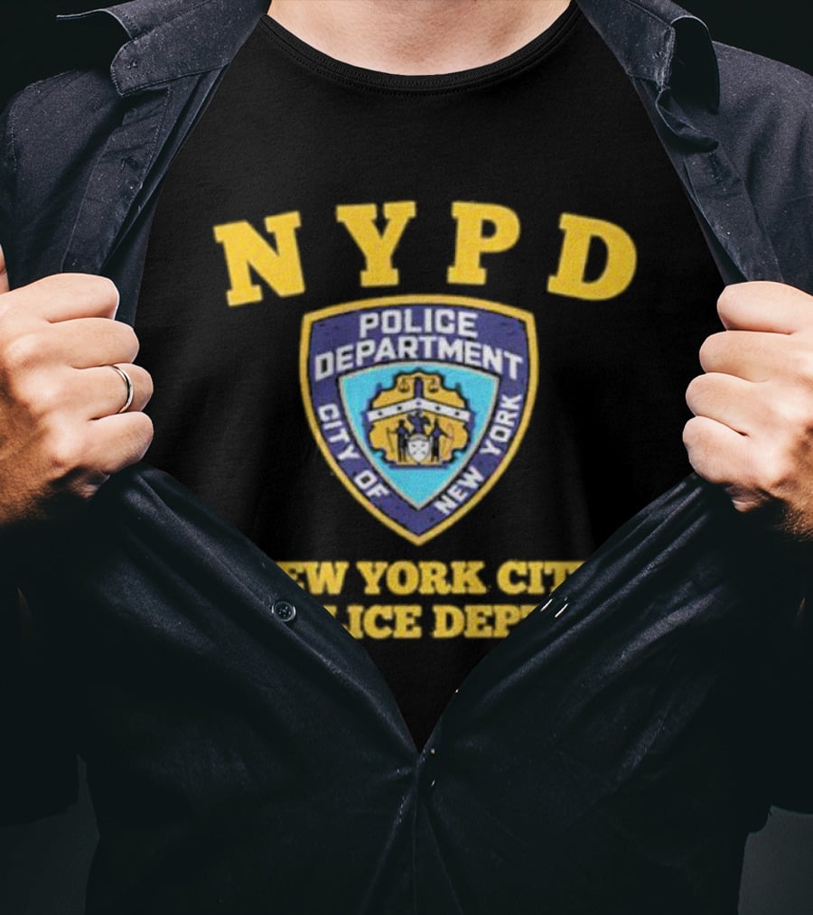 NYPD Police Department City Of New York Badge New York City Police Dept T-Shirt
