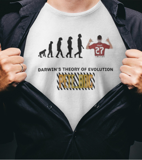 Darwin's Theory Of Evolution Pete Boc 27 Soccer Player T-Shirt