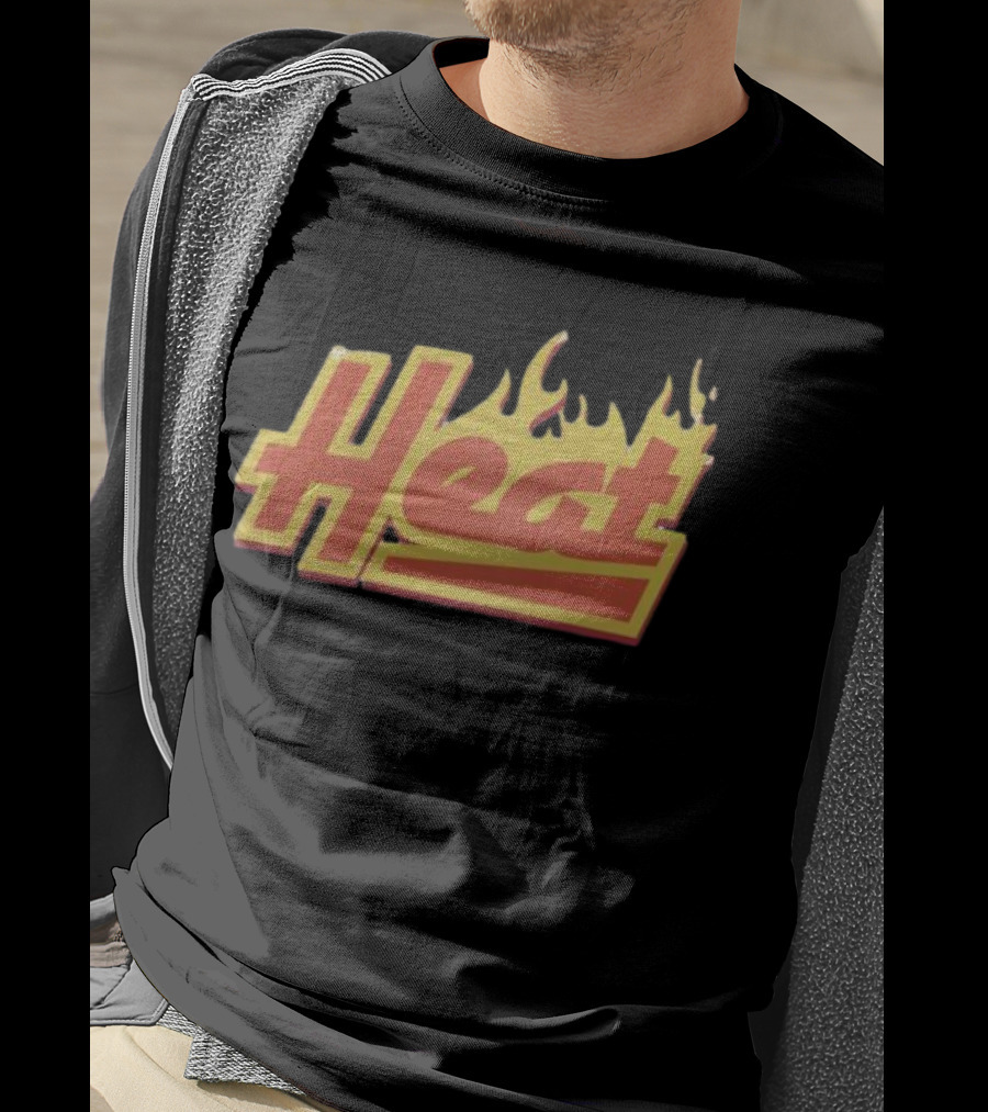 Court Culture Heat Flames Basketball Enthusiast T-Shirt
