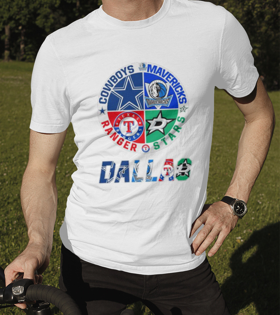 Dallas Cowboys Mavericks Rangers Stars T-Shirt