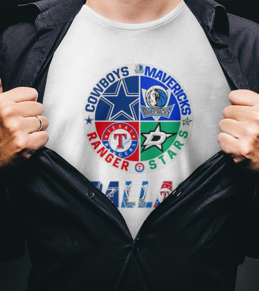 Dallas Cowboys Mavericks Rangers Stars T-Shirt