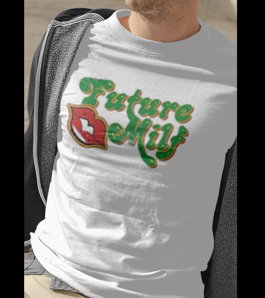 Future M.I.L.F Red Lips Green Script T-Shirt